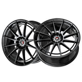 1 X Spec-1 SP-64 Gloss Black 17X8 5x114.3/5x120 73.1 Hub 42 Offset Black Wheel Rim