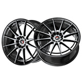 1 X Spec-1 SP-64 Gloss Black & Machined 18X9 Blank 4x/5x 73.1 Hub 38 Offset Black Wheel Rim