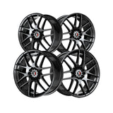 1 X Spec-1 SP-65 Gloss Black 17X8 5x100/5x114.3 73.1 Hub 42 Offset Black Wheel Rim