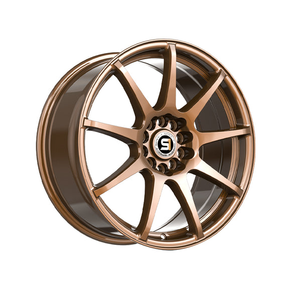 1 X Spec-1 SP-67 Gloss Bronze 17X7 5x112/5x114.3 73.1 Hub 42 Offset Bronze Wheel Rim