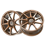 1 X Spec-1 SP-67 Gloss Bronze 18X8 4x100/4x114.3 73.1 Hub 38 Offset Bronze Wheel Rim