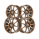 1 X Spec-1 SP-67 Gloss Bronze 17X7 5x108/5x114.3 73.1 Hub 42 Offset Bronze Wheel Rim