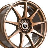 1 X Spec-1 SP-67 Gloss Bronze 17X7 5x108/5x114.3 73.1 Hub 42 Offset Bronze Wheel Rim