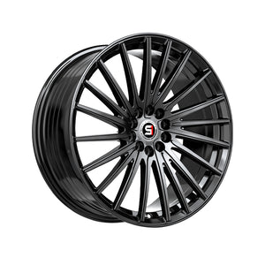 1 X Spec-1 SP-68 Gloss Black 17X7.5 5x112/5x114.3 73.1 Hub 42 Offset Black Wheel Rim