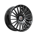 1 X Spec-1 SP-68 Gloss Black 17X7.5 5x112/5x114.3 73.1 Hub 42 Offset Black Wheel Rim