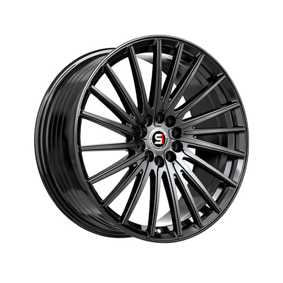 1 X Spec-1 SP-68 Gloss Black 17X7.5 5x100/5x114.3 73.1 Hub 42 Offset Black Wheel Rim