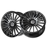 1 X Spec-1 SP-68 Gloss Black 17X7.5 5x112/5x114.3 73.1 Hub 42 Offset Black Wheel Rim