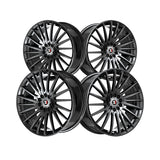 1 X Spec-1 SP-68 Gloss Black 17X7.5 5x114.3/5x120 73.1 Hub 42 Offset Black Wheel Rim