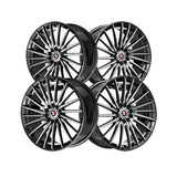 1 X Spec-1 SP-68 Gloss Black & Machined 17X7.5 5x112/5x114.3 73.1 Hub 42 Offset Black Wheel Rim