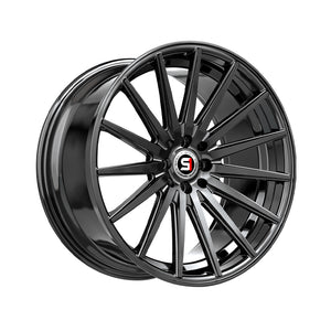 1 X Spec-1 SP-69 Gloss Black 18X8 4x100/4x114.3 73.1 Hub 38 Offset Black Wheel Rim