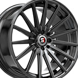 1 X Spec-1 SP-69 Gloss Black 18X8 4x100/4x114.3 73.1 Hub 38 Offset Black Wheel Rim