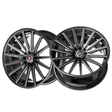 1 X Spec-1 SP-69 Gloss Black & Milled 17X7.5 5x100/5x114.3 73.1 Hub 42 Offset Black Wheel Rim