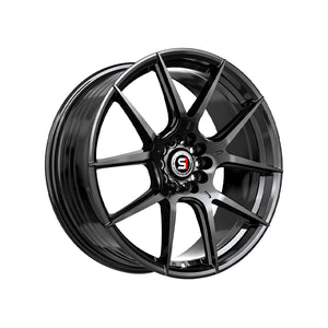 1 X Spec-1 SP-71 Gloss Black 17X8 4x100/4x114.3 73.1 Hub 42 Offset Black Wheel Rim