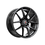 1 X Spec-1 SP-71 Gloss Black 17X8 5x114.3/5x120 73.1 Hub 42 Offset Black Wheel Rim