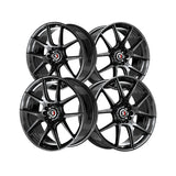 1 X Spec-1 SP-71 Gloss Black 17X8 5x114.3/5x120 73.1 Hub 42 Offset Black Wheel Rim