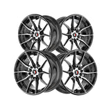 1 X Spec-1 SP-77 Gloss Black & Machined 16X8 4x100/4x114.3 73.1 Hub 20 Offset Black Wheel Rim