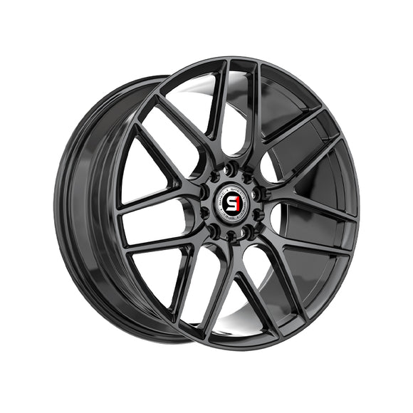 1 X Spec-1 SP-78 Gloss Black 16X7.5 5x100/5x114.3 73.1 Hub 30 Offset Black Wheel Rim