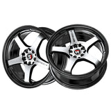 1 X Spec-1 SPT-31 Gloss Black & Machined 19X9.5 5x100/5x114.3 73.1 Hub 42 Offset Black Wheel Rim
