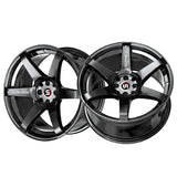 1 X Spec-1 SPT-32 Gloss Black 17X8 5x100/5x114.3 73.1 Hub 42 Offset Black Wheel Rim