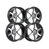 1 X Spec-1 SPT-33 Gloss Black & Machined 17X8 5x110/5x114.3 73.1 Hub 38 Offset Black Wheel Rim