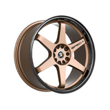 1 X Spec-1 SPT-33 Matte Bronze & Black Lip 17X8 5x100/5x114.3 73.1 Hub 38 Offset Bronze, Black Wheel Rim