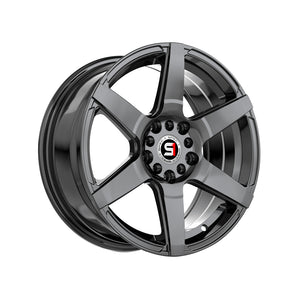 1 X Spec-1 SPT-34 Gloss Black 16X7 5x100/5x114.3 73.1 Hub 30 Offset Black Wheel Rim