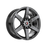 1 X Spec-1 SPT-34 Gloss Black 16X7 5x100/5x114.3 73.1 Hub 30 Offset Black Wheel Rim
