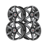 1 X Spec-1 SPT-34 Gloss Black 16X7 5x100/5x114.3 73.1 Hub 30 Offset Black Wheel Rim