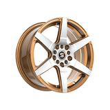 1 X Spec-1 SPT-34 Gold & Machined 16X7 5x100/5x114.3 73.1 Hub 30 Offset Gold Wheel Rim