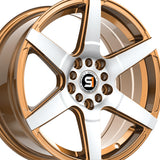 1 X Spec-1 SPT-34 Gold & Machined 16X7 5x100/5x114.3 73.1 Hub 30 Offset Gold Wheel Rim