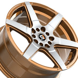 1 X Spec-1 SPT-34 Gold & Machined 16X7 5x100/5x114.3 73.1 Hub 30 Offset Gold Wheel Rim