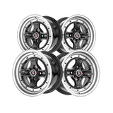 1 X Spec-1 SPT-35 Gloss Black & Machined Lip 15X8 4x100/4x114.3 73.1 Hub 25 Offset Black Wheel Rim