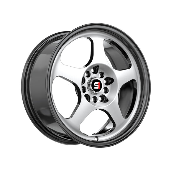 1 X Spec-1 SPT-36 Gloss Black & Machined 16X7 5x100/5x114.3 73.1 Hub 30 Offset Black Wheel Rim