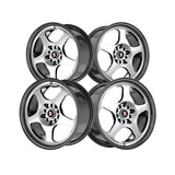 1 X Spec-1 SPT-36 Gloss Black & Machined 16X7 5x100/5x114.3 73.1 Hub 30 Offset Black Wheel Rim