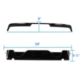 Coolstuffguru Compatible with 2015-2020 Ford F150 F-150 Glossy Black Rear Window Roof Spoiler Cab Wing