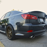 Coolstuffguru Compatible with Lexus IS250 IS350 ISF Sedan W IK Style Black Rear Trunk Spoiler Lip PP Unpainted