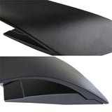 Coolstuffguru Compatible with Ford Mustang GT350R Style Matte Black ABS Rear Trunk Spoiler Wing 3PC