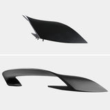 Coolstuffguru Compatible with Ford Mustang GT350R Style Matte Black ABS Rear Trunk Spoiler Wing 3PC