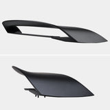 Coolstuffguru Compatible with Ford Mustang GT350R Style 4PC Matte Black ABS Trunk Wing Lower Spoiler