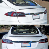 Coolstuffguru Compatible with Tesla Model S Black Carbon Fiber Factory Style Rear Trunk Spoiler Wing