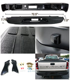 Coolstuffguru Compatible with Chevy Silverado Fleetside Black Rear Bumper Step+Top Pad