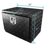 Coolstuffguru Heavy Duty Aluminum Utility Chest Tool Box Storage with Lock 24"x17"x18"