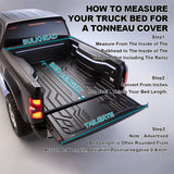 Coolstuffguru Compatible with Ford F150 Super Crew Cab 5.5ft Short Bed Pickup Tri-Fold Soft Tonneau Cover