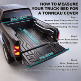 Coolstuffguru Compatible with Ford F150 5'7" Short Bed Tri-Fold Tonneau Cover