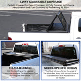 Coolstuffguru Compatible with Dodge Ram 1500/2500/3500 6.4ft Bed Tri-Fold Tonneau Cover