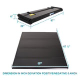 Coolstuffguru Hard Quad Fold Tonneau Cover Compatible with Toyota Tundra 5.5' Crew Max Bed 2007-2020
