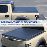 Coolstuffguru 6.6Ft Bed Soft Roll Up Tonneau Cover Compatible with 2019-2022 Silverado Sierra 1500 2500