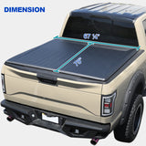 Coolstuffguru 6.4Ft Bed Soft Roll Up Tonneau Cover Compatible with 2019-2022 Dodge Ram 1500 Crewcab