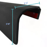 Coolstuffguru Compatible with GMC Sierra Chevy Silverado 2500 Tailgate Moulding Top Protector Cover Black