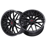1 X TIS Motorsports 505B 19X8.5 5X112 66.6 Hub +35 Offset Gloss Black Wheel Rim